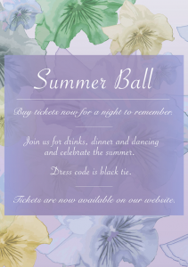 summer ball poster