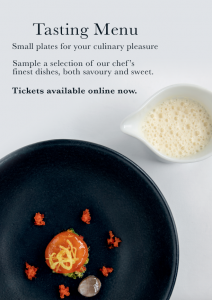 tasting menu poster