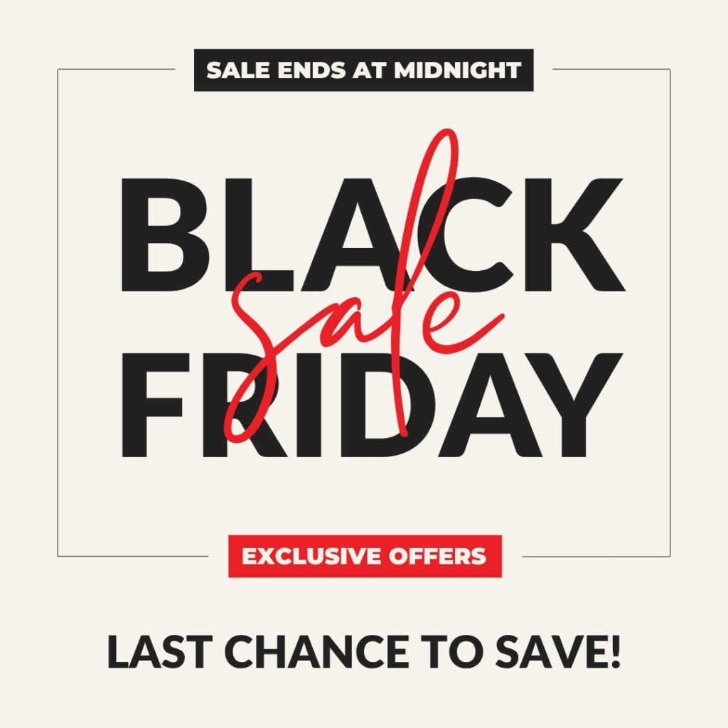 Black Friday 2026 Simple Text Social Media Post 3