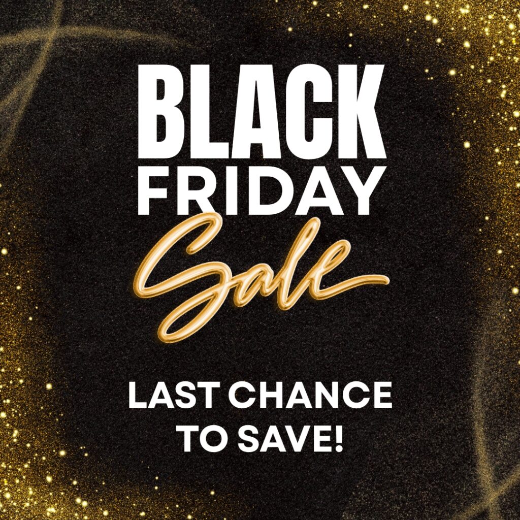 Black Friday 2026 Gold Sparkle Social Media Post 3
