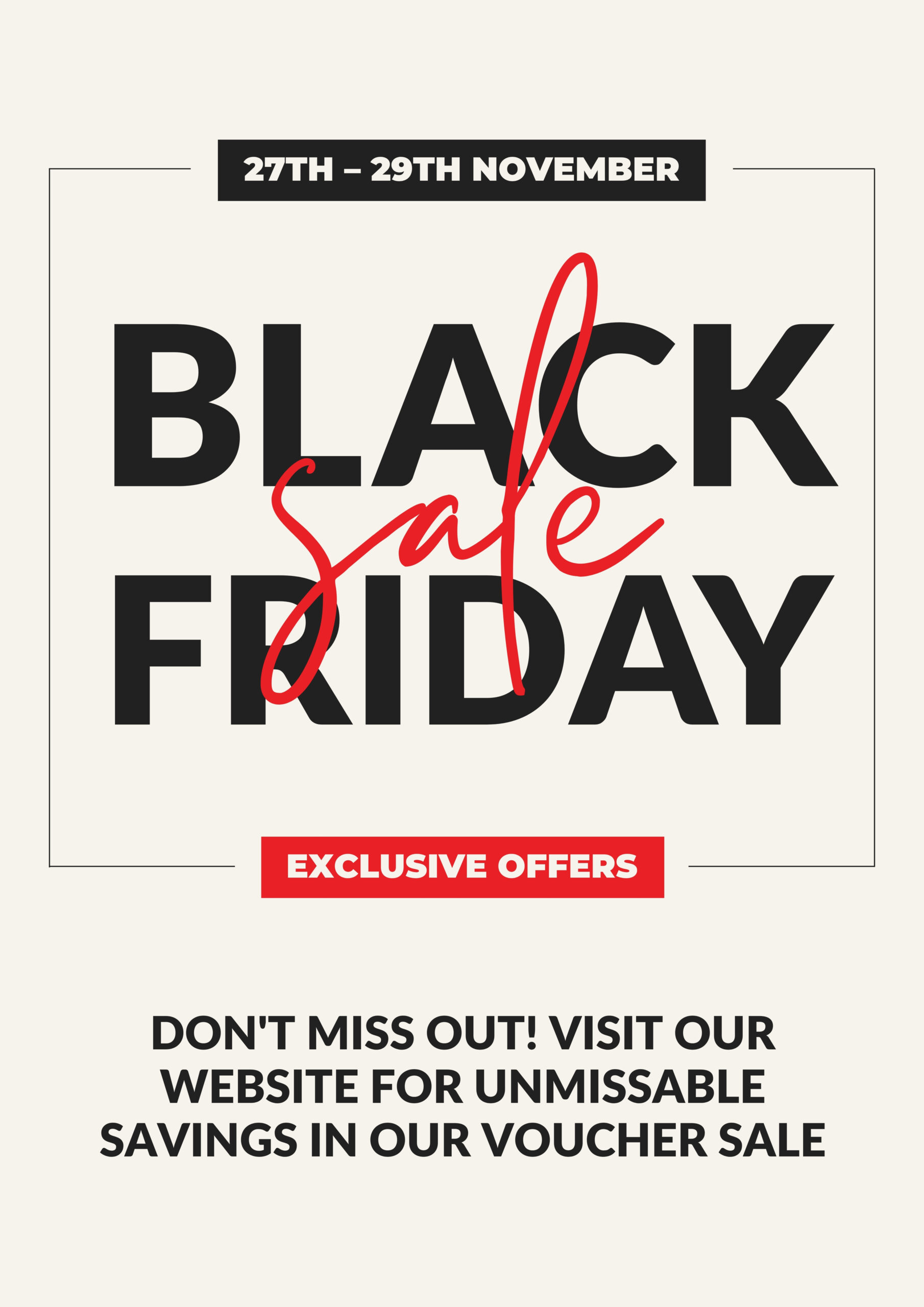 Black Friday 2026 Simple Text Poster